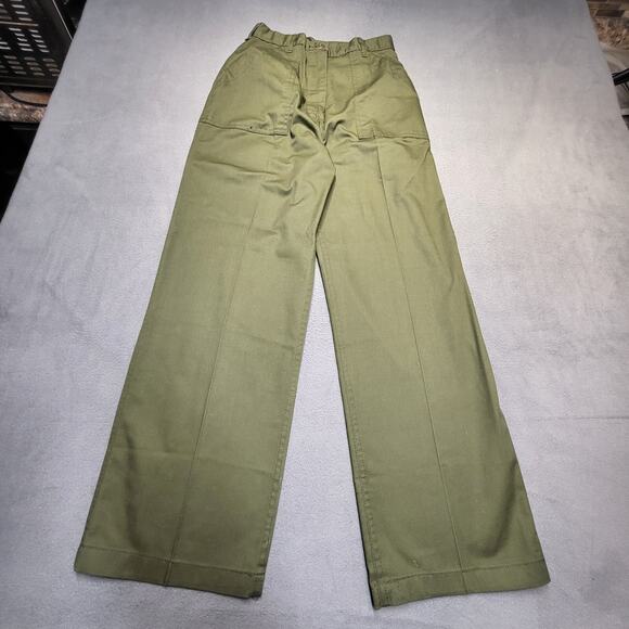 Military Pants Womens 2? 25x28 Green Combat Fatigues Utility Slacks - Picture 1 of 10